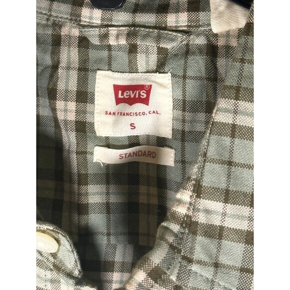Levi's Mens Classic 1 Pocket Short Sleeve Shirt, Garret Seagrass, Size S, NWT - Picture 4 of 6